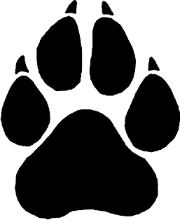 Wolf Paw Print Vector Free Cl - Wolf Paw Print Clip Art