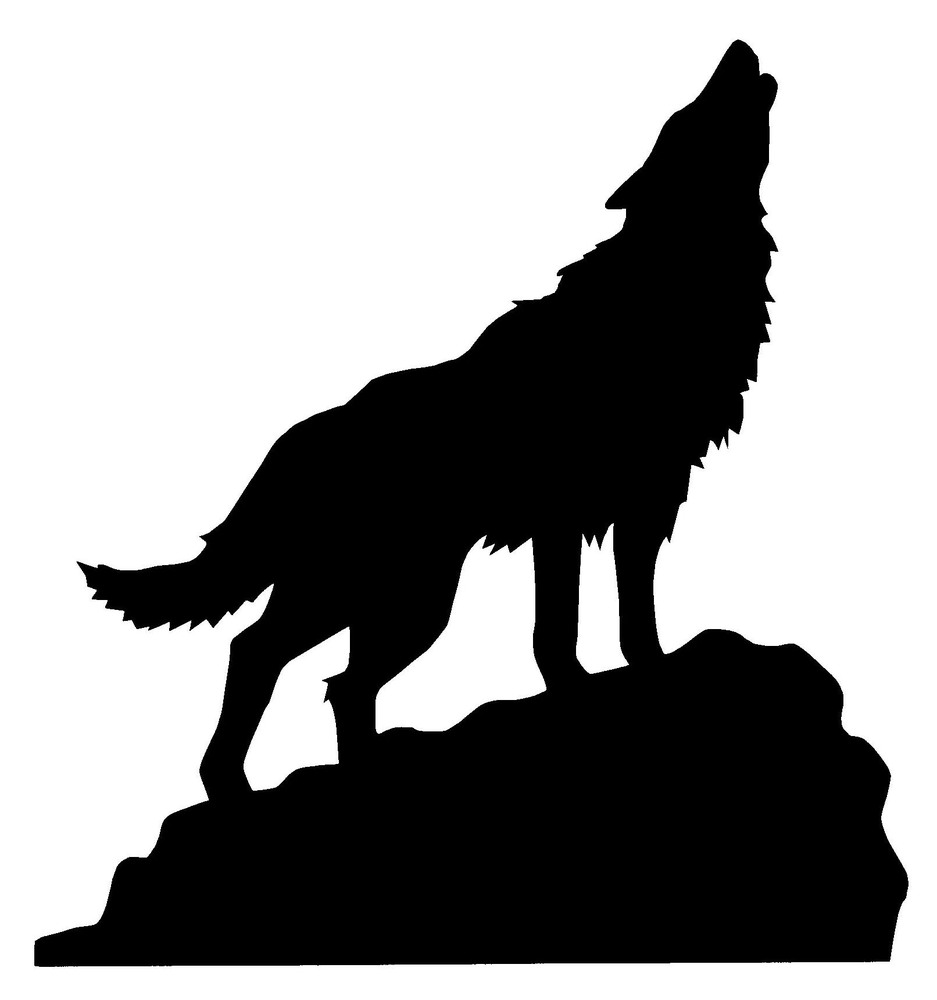 Wolf Silhouette Howling Free  - Wolf Silhouette Clip Art