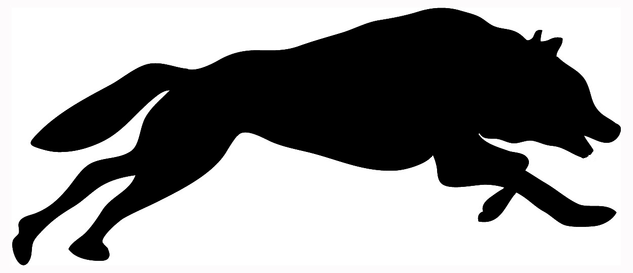 wolf silhouette Vector Graphi