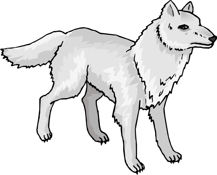 Wolf wolves clip art 2 image