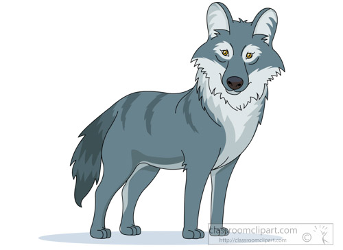 Wolves clipart image a group 
