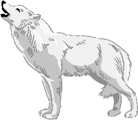 Wolves clipart image a group 