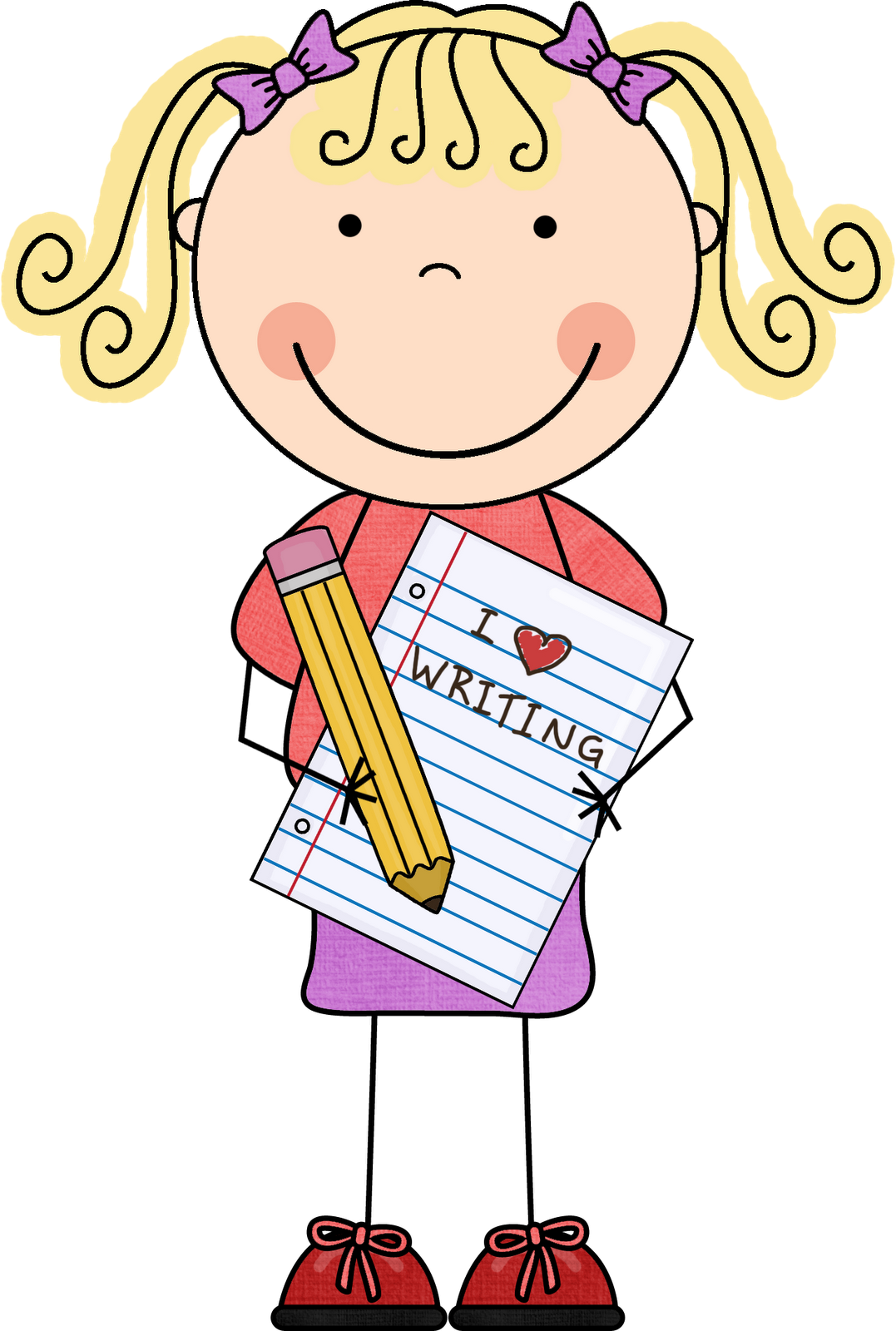 woman writing clipart