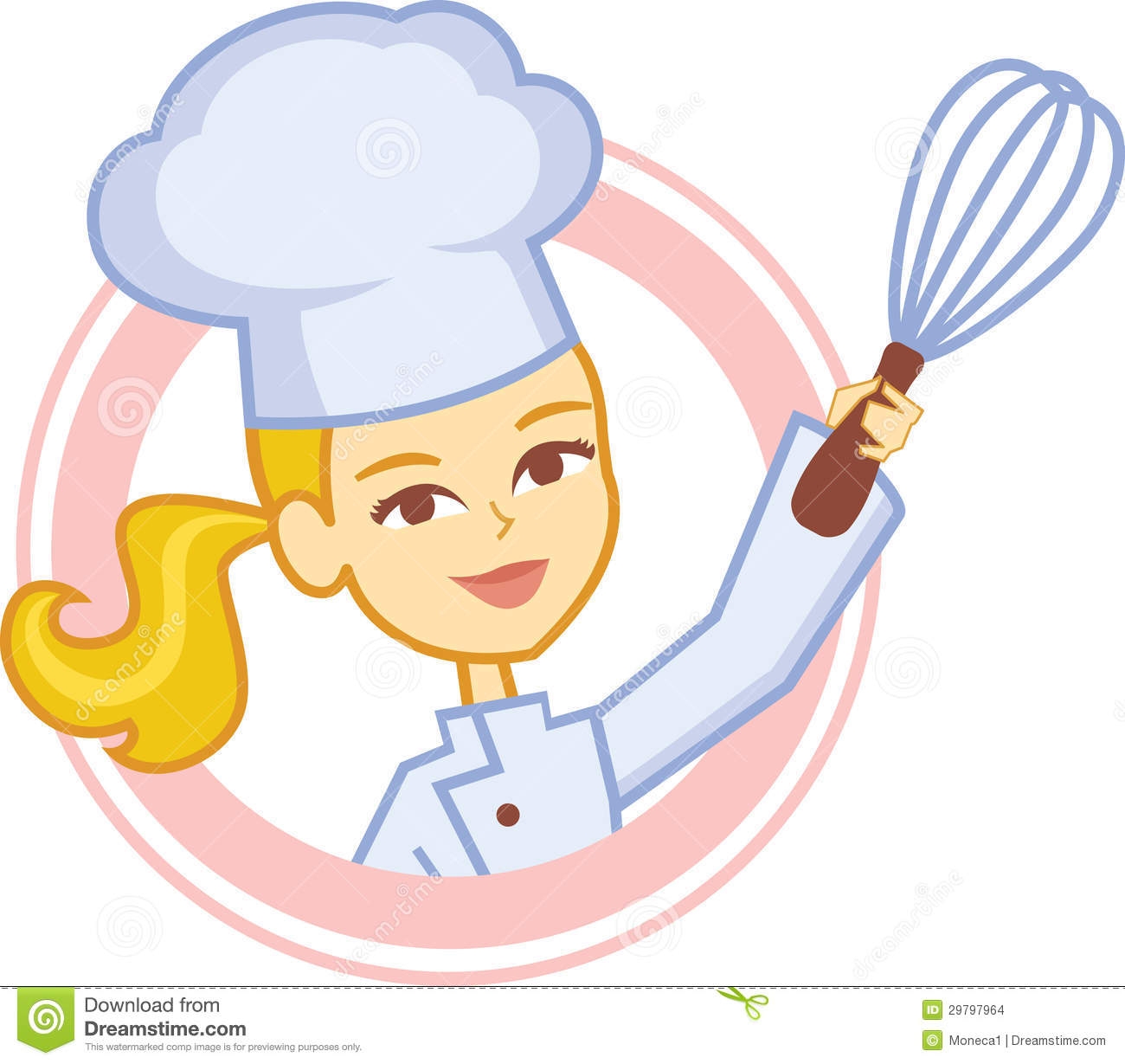 Woman Chef Cartoon Clipart #1