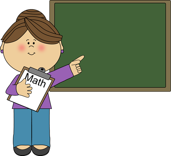 Woman Math Teacher Clip Art I - Teachers Clipart