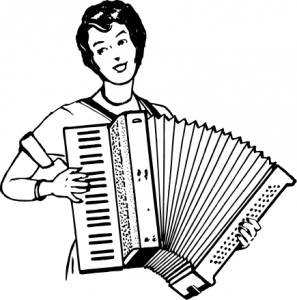 accordion vector illustration