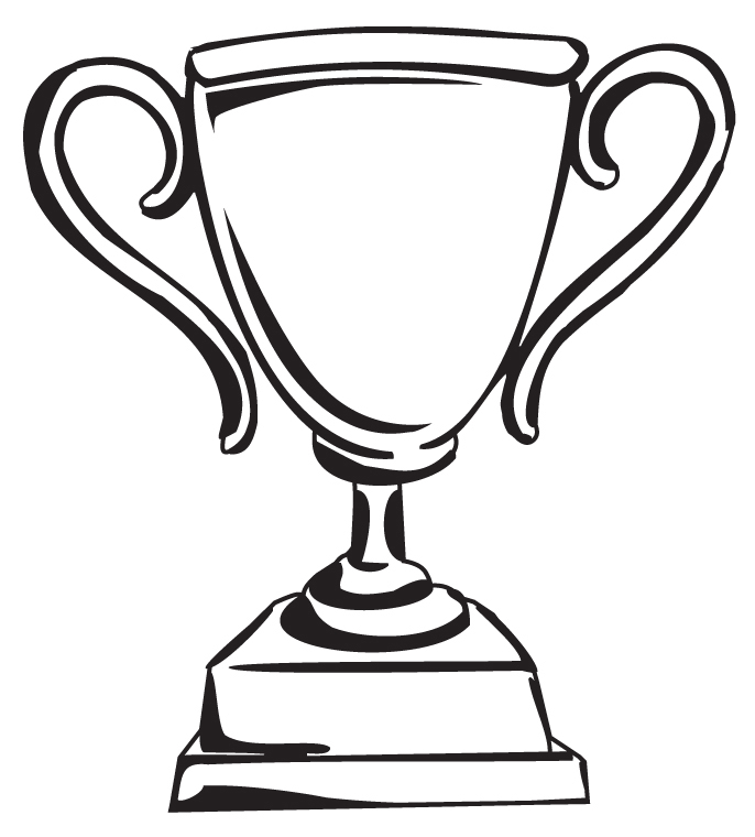 Woman With Trophy Clipart Fre - Clipart Trophy