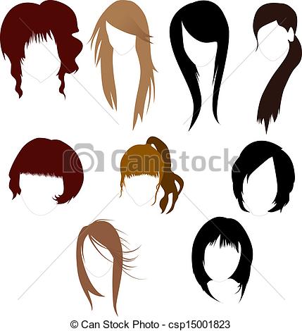 womenu0026#39;s wigs Clip Artby ...