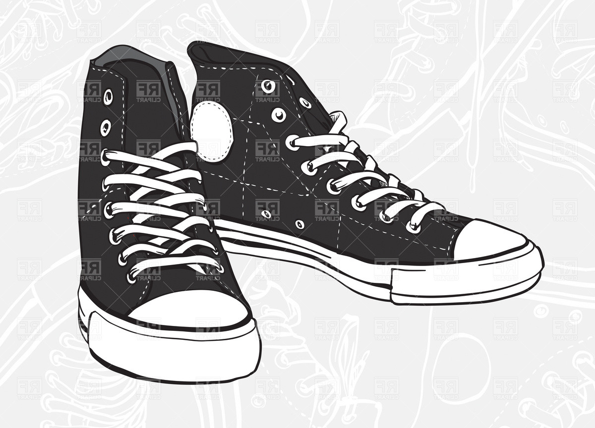 Women Shoes Sneakers Clipart Black And White Aecfashion Com