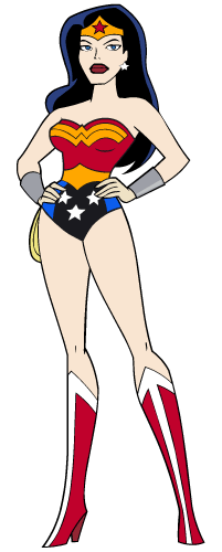 Wonder Woman Cartoon Clipart