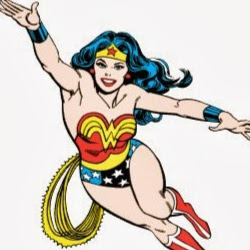 Wonder Woman Punching Clipart