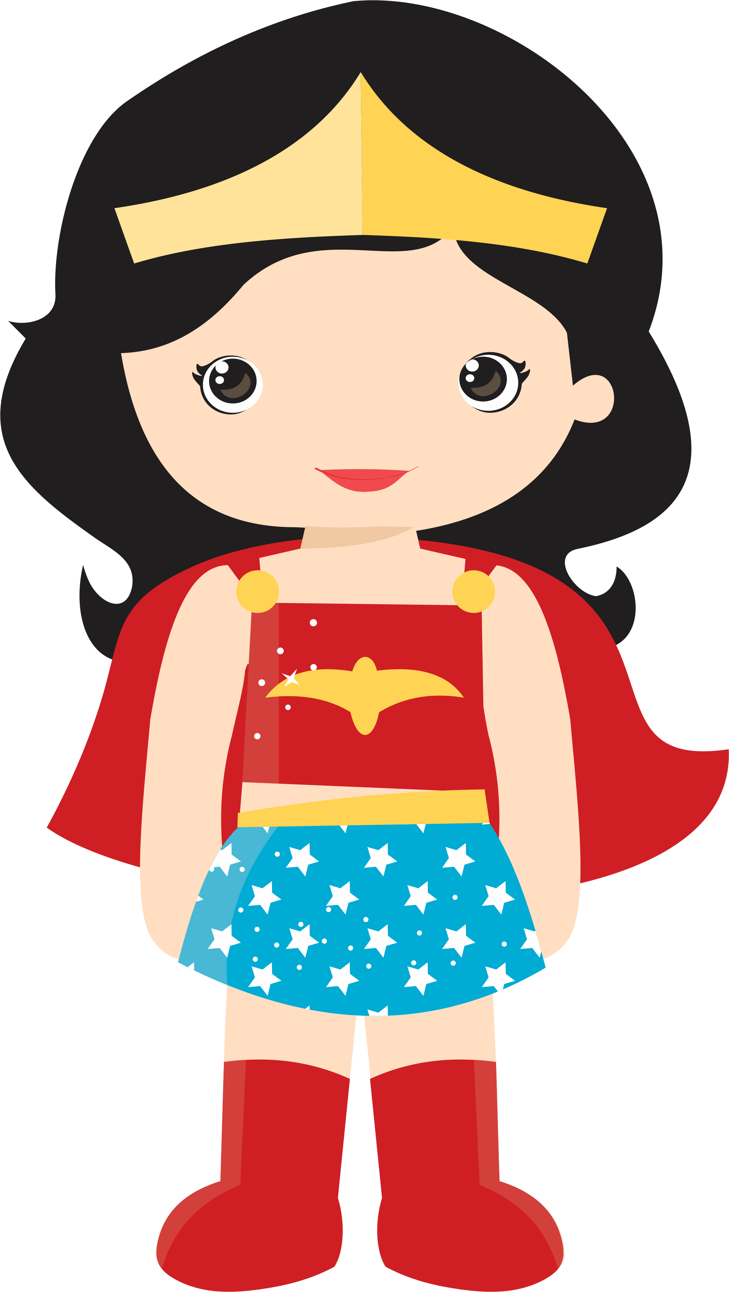 Wonder Woman Baby Clipart. | 