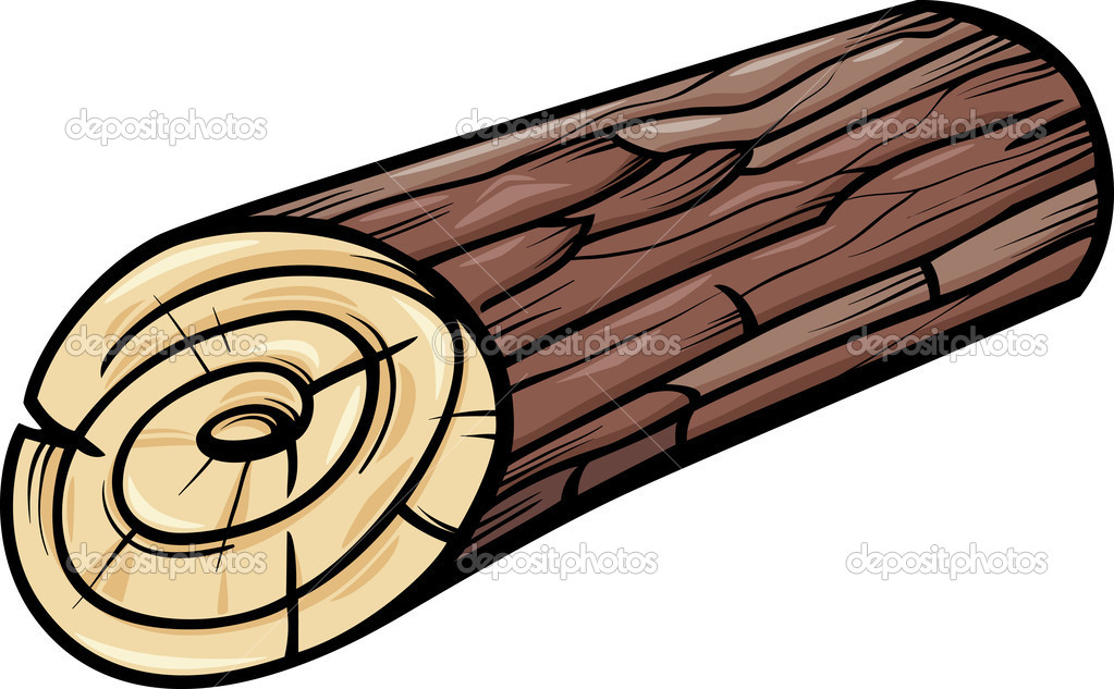 Wooden Log Or Stump Cartoon Clip Art Stock Vector Izakowski