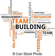 ... word cloud - team buildin - Team Building Clip Art