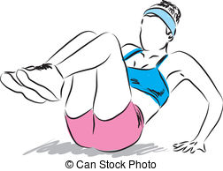 work-out illustration Clip Artby MoniQcCa1/79; work-out illustration - woman lady work-out illustration