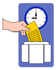 Work Time Clock Free Clipart