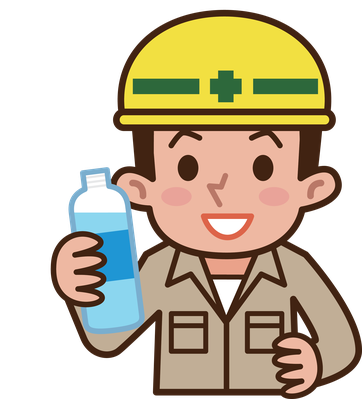 Worker Drinking Water | Clipart