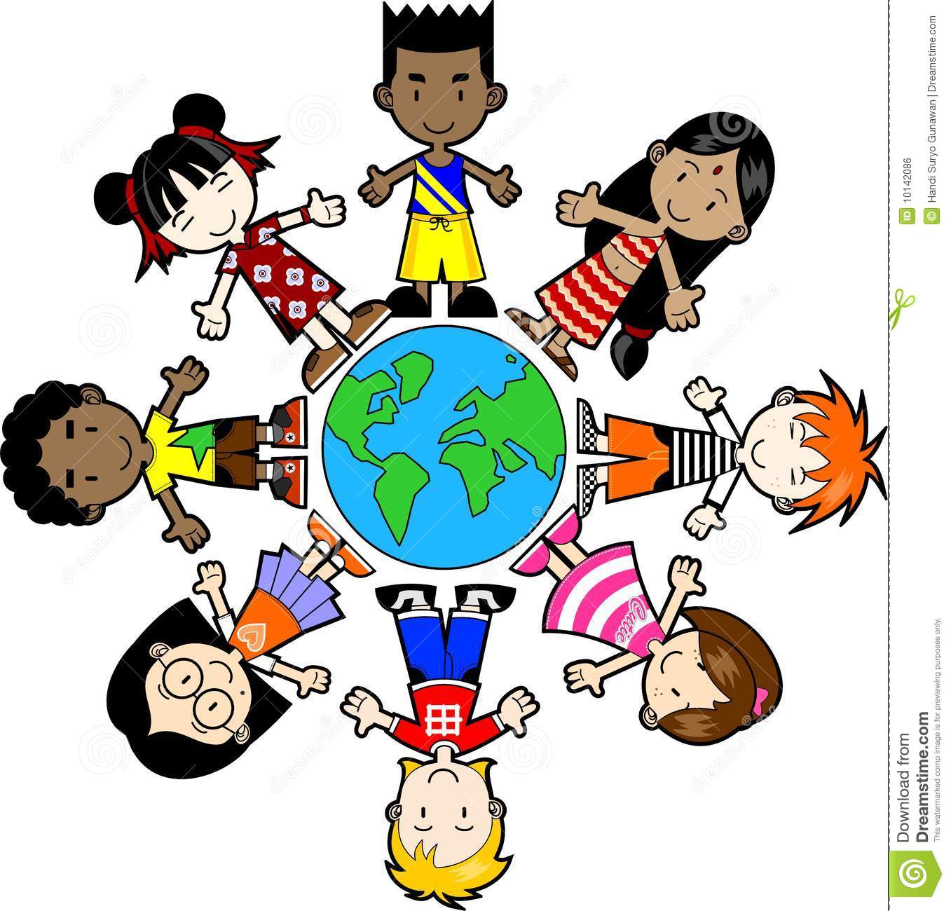 world map clip art for kids - Around The World Clipart