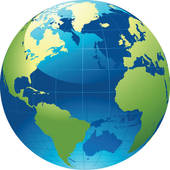 Free clipart world globe .