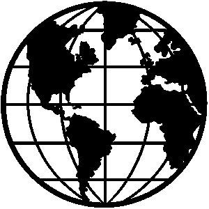 World Map Black and White Cli