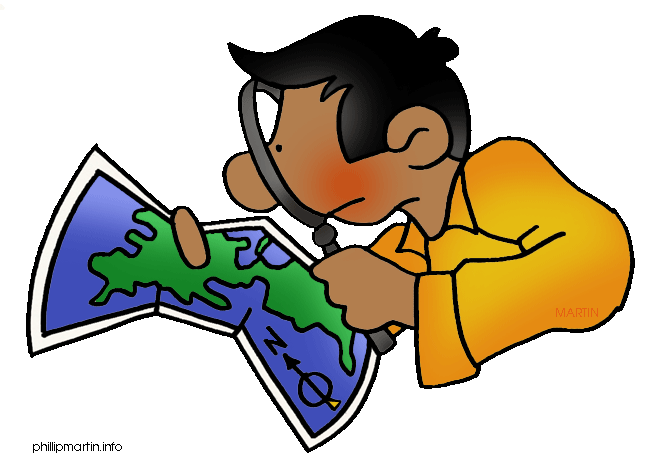 World map with countries clip - Clip Art Maps