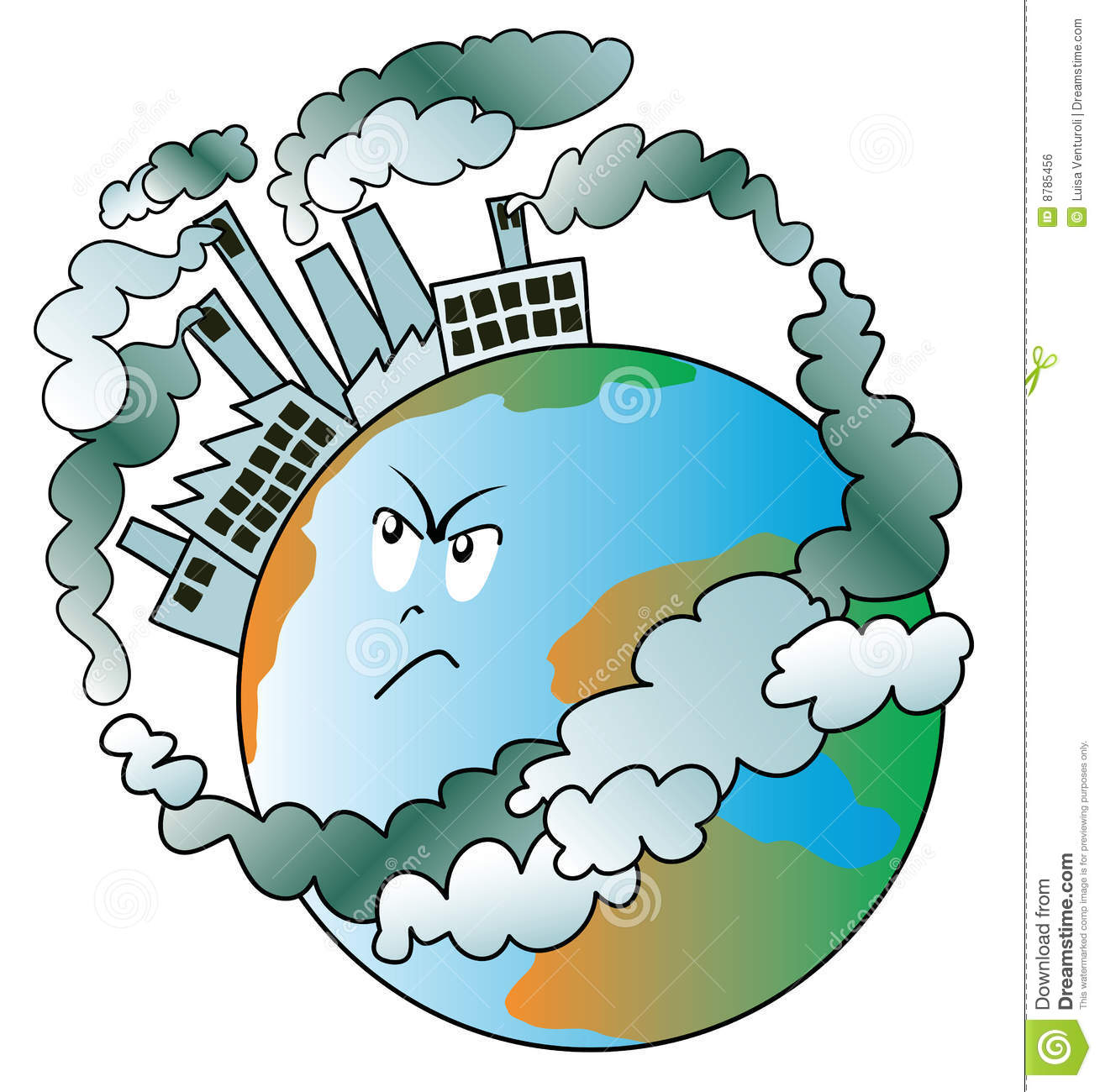 World Pollution Clipart #1