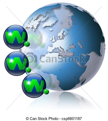 World wide web globe - csp6601187