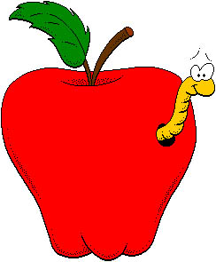 Worm Clipart ... File Type . - Apple With Worm Clip Art