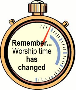 Worship Time Change