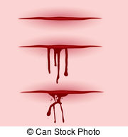 blood cut - Three illustrated - Wound Clipart