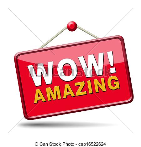 ... wow amazing sign - wow fa - Amazing Clipart