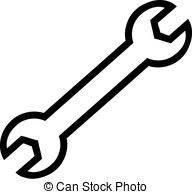 Wrench and screwdriver icon v