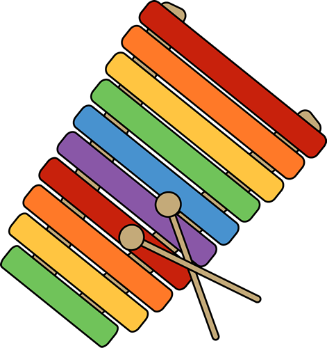 xylophone clipart black and white