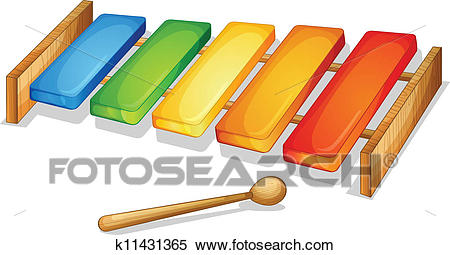 Clipart - xylophone. Fotosearch - Search Clip Art, Illustration Murals,  Drawings and Vector