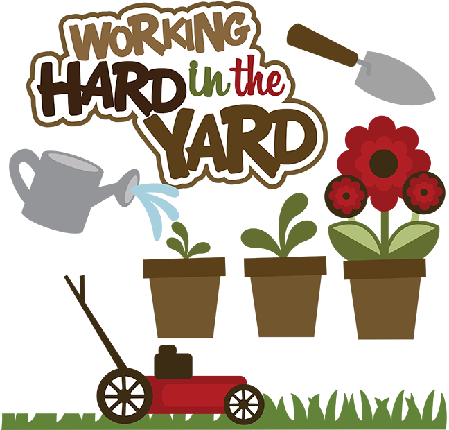 Spring Yard Clean Up Clipart 