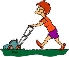 Clip art and Lawn mower .