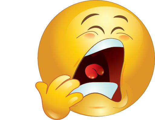 Yawning Smiley Face Clipart Yawn Smiley Emoticon