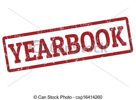 Yearbook stamp - Yearbook grunge rubber stamp on white,.