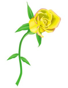 yellow rose border clip% . - Yellow Rose Clipart