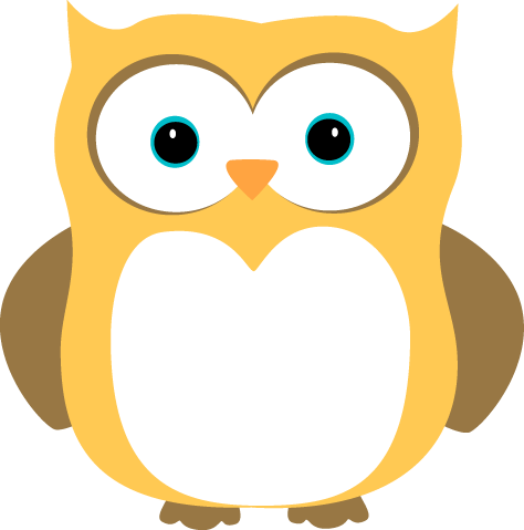 Yellow and Brown Owl - Owl Pictures Clip Art