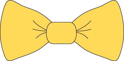 Yellow Bow Tie - Bow Tie Clipart