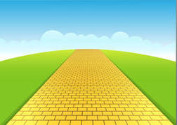 Yellow brick road clipart - .
