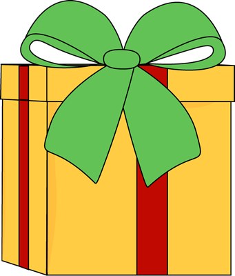 Yellow Christmas Gift - Christmas Gift Clipart