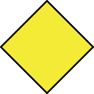 Yellow Diamond Shape Clipart #1