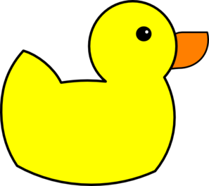 Yellow Duck Clip Art Free - Baby Duck Clipart