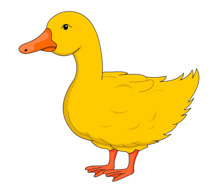 yellow duck clipart. Size: 82 Kb