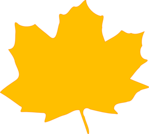 Yellow Fall Leaf Clip Art