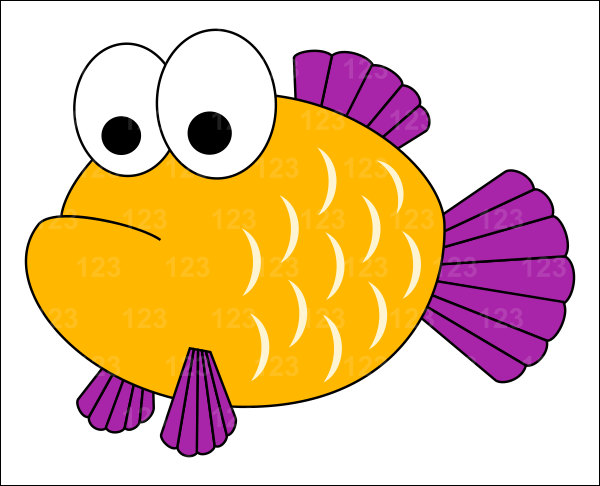 Yellow Fish Clipart