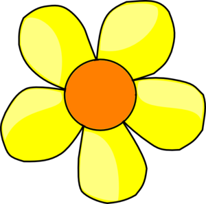 Yellow Flower Clip Art At Clk - Yellow Flower Clip Art