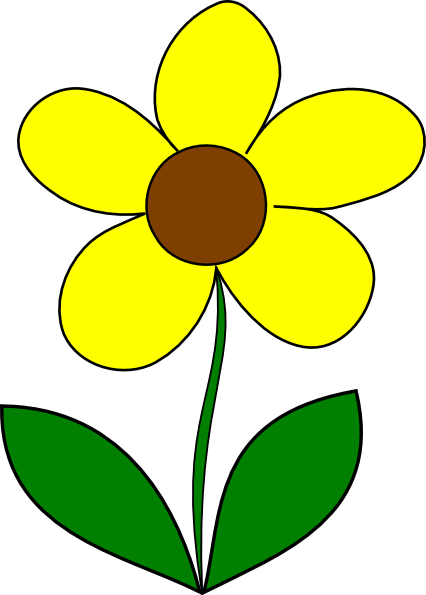 Yellow Flower Clip Art Png. PNG: small · medium · large